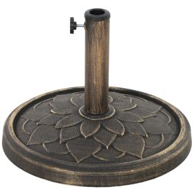 Round Patio Umbrella Base, 26 lbs Resin Umbrella Stand Base, Heavy Duty Patio Umbrella Holder for 1.3"/1.5"/1.9" Umbrella Poles for Outdoor, Lawn, Po