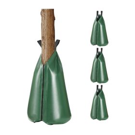 VEVOR Tree Watering Bag, 4 Packs 20 Gallons Watering Bags for New Trees, 5-9 Hours Slow Release Refillable Tree Drip Irrigation Bags with Zipper, Dur
