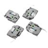 VEVOR Label Maker Tape, 4 Pack, 0.47 in / 12 mm Black on White Label Maker Refills Compatible for Various Types of Brother P-Touch Labelers, Durable