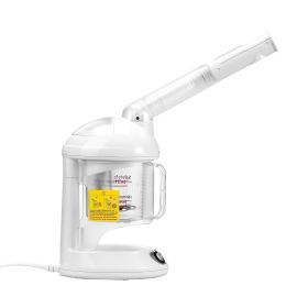 VEVOR Hair Steamer, 2-in-1 Professional Hair & Facial Steamer with Detachable Bonnet Hood, Nano Ionic & UV Ozone Face Steamer with 360° Rotatable Spr