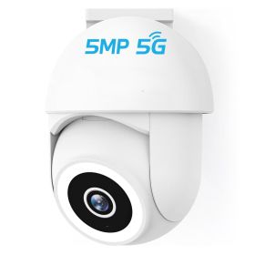 5MP 3K Outdoor Security Camera, Dual-Band WiFi Smart Cam with AI Motion Detection, Color Night Vision, Spotlight & Siren, Two-Way Talk, Works with Al