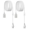 VEVOR Plug in Hanging Light Cord Kit, 16ft Lantern Extension Cords, 2 Pack E26 Light Socket Lamp Cord Replacement, Secure & Sturdy, Easy to Install,
