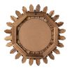 VEVOR Wall Mirror Decorative, 12-inch Rustic Wood Wall Decor Mirror, Boho Sunburst Aesthetic Mirrors for Bedroom Living Room Bathroom Entryway - Warm