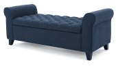 HAYES ARMED STORAGE BENCH