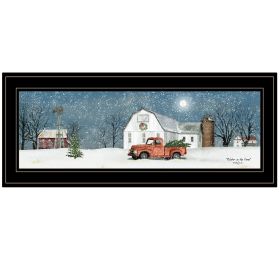 Trendy Decor 4U "Winter on The Farm" Framed Wall Art, Modern Home Decor Framed Print for Living Room, Bedroom & Farmhouse Wall Decoration by Billy Ja