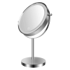 8-inch Makeup Mirror with Lights, Double Sided 1X/10X Magnifying Mirror, 3 Color Lighting Dimmable Vanity Mirror with 360° Swivel , Built-In Battery