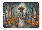 La Catrina Skeleton Spooky Halloween Memory Foam Kitchen Mat Machine Washable Anti-Fatigue Mat Cushion Comfort Bath Mat or Kitchen Rug