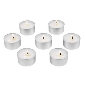 VEVOR 200 Pack Unscented Tea Lights Candles 6.5 Hours Long Burning Smokeless Tealight Candles, Dripless with Aluminum Cups, Natural Palm Wax Votive C