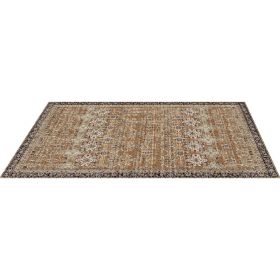 VEVOR Area Rug, 6 x 9 ft Large Washable Rug, Non-Slip and Tear-Resistant Soft Carpet, Pet & Child Friendly Vintage Area Rugs, Indoor Mat for Bedroom,