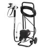 VEVOR Stand Airless Paint Sprayer, 650W, 3000PSI High Pressure Airless Sprayer with Cart, Cleaning Brush, Hose, Extension Rod, Nozzles, Electric Spra