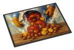 Hot Boiled Crabs Doormat Front Door Mat Indoor Outdoor Rugs for Entryway, Non Slip Washable Low Pile, 18H X 27W