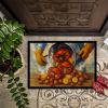 Hot Boiled Crabs Doormat Front Door Mat Indoor Outdoor Rugs for Entryway, Non Slip Washable Low Pile, 18H X 27W