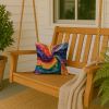 Gay Mosaic of Pride Throw Pillow Machine Washable, Indoor Outdoor Decorative Pillow for Couch, Bed or Patio, 14Hx14W