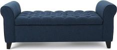 HAYES ARMED STORAGE BENCH