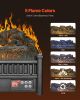 VEVOR Electric Fireplace Log, 20 inch Fireplace Insert Log Heater, with Remote Controller, 5 Adjustable Flame Brightness, 24H Timer, Overheat Protect