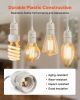 VEVOR Plug in Hanging Light Cord Kit, 16ft Lantern Extension Cords, 2 Pack E26 Light Socket Lamp Cord Replacement, Secure & Sturdy, Easy to Install,