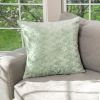 HGTV Curlicue Faux Fur Pillow Quietude 22 x 22 inches