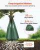 VEVOR Tree Watering Bag, 4 Packs 20 Gallons Watering Bags for New Trees, 5-9 Hours Slow Release Refillable Tree Drip Irrigation Bags with Zipper, Dur