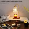 Antique Brass Candle Warmer Lamp WithTimer and Dimmer,Fragrance Electric Wax Melt Warmer with 2 Bulbs,Scented Jar Lamp,Mother's Day/Birthday/Christma