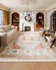 VEVOR Area Rug, 9 x 12 ft Large Washable Rug, Non-Slip and Tear-Resistant Soft Carpet, Pet & Child Friendly Vintage Area Rugs, Indoor Mat for Bedroom