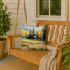 Montana Bitterroot in Watercolor Throw Pillow Machine Washable, Indoor Outdoor Decorative Pillow for Couch, Bed or Patio, 18Hx18W
