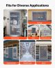 VEVOR Clear PVC Strip Curtain, 84 in Height x 60 in Width x 0.08 in Thickness, 10 PCS Walk in Freezer Cooler Curtain Strips, Smooth Waterproof Plasti