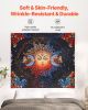 VEVOR Sun and Moon Tapestry, Psychedelic Mystic Floral Aesthetic Wall Tapestry, Vintage Wall Blanket for Home Decoration, Suitable for Bedroom, Livin