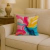 Pansexual Pride Throw Pillow Machine Washable, Indoor Outdoor Decorative Pillow for Couch, Bed or Patio, 18Hx18W