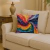 Gay Mosaic of Pride Throw Pillow Machine Washable, Indoor Outdoor Decorative Pillow for Couch, Bed or Patio, 14Hx14W