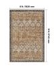 VEVOR Area Rug, 6 x 9 ft Large Washable Rug, Non-Slip and Tear-Resistant Soft Carpet, Pet & Child Friendly Vintage Area Rugs, Indoor Mat for Bedroom,
