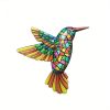 1pc/4pcs, Metal Hummingbird Wall Art Decor, Metal Birds Outdoor Wall Sculpture Decoration Hanging, Room Decor, Home Decor, Wedding Decor, Holiday Dec