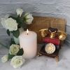 Flameless Flickering LED Candles Battery Operated with 6H Timer, Warm Light Real Wax Pillar Votive 3D Wick Candles, Perfect for Party/Wedding/Home De