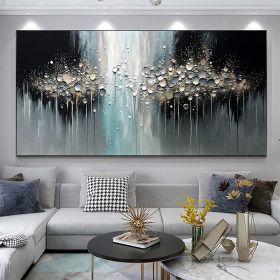 Handmade Oil Painting Abstract Texture Oil Painting On Canvas Large Wall Art Original White Painting Minimalist Art Custom Painting Modern Living Roo (Style: 01, size: 75x150cm)