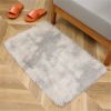 1pc, High Pile Tie-Dyed Shaggy Rug for Living Room and Bedroom - Fire Retardant, Machine Washable, Anti-Skid, Faux Fur, Plush Carpet - Perfect for Nu