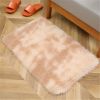 1pc, High Pile Tie-Dyed Shaggy Rug for Living Room and Bedroom - Fire Retardant, Machine Washable, Anti-Skid, Faux Fur, Plush Carpet - Perfect for Nu