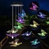 Yard Decor Lights; Solar Butterfly Chimes; 2023 Gifts for Mom/Dad/Women/Grandma/Wife/Daughter/Sister/Aunt/Nana/Grandfather/ ; Father Birthday Gifts;