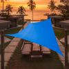 Artpuch Custom Size Sky Blue Sun Shade Sail Triangle Canopy 185 GSM Durable Fabric UV Block Awning for Outdoor Patio Garden Backyard (Customized Avai