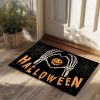 Halloween Pumpkin Ghost Home Decor Doormat, Suitable for Entrance, Bedroom, Living Room, Bathroom, Kitchen, Absorbent and Non-Slip Rug