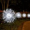 120 LED Solar Fireworks Lights, Starburst Fairy Lights with 8 Lighting Modes, IP4X, Solar Powered Pathway Lights for Patio, Yard, Christmas Holiday D