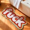 Color Rug For Bedroom, 2X3" Fluffy Thick Soft Living Room Rugs, Non Slip Absorbent Floor Mat, Cute Washable Microfiber Non-Slip Small Shower Mat, Aes