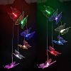 Yard Decor Lights; Solar Butterfly Chimes; 2023 Gifts for Mom/Dad/Women/Grandma/Wife/Daughter/Sister/Aunt/Nana/Grandfather/ ; Father Birthday Gifts;
