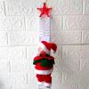 Christmas  Electric Climbing Santa with Music & LED Light, Electric Climbing Ladder Santa Claus Doll for Xmas Tree Decorations Hanging Christmas Orna