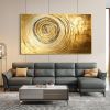 Hand Painted Oil Painting Original Gold Texture Oil Painting on Canvas Large Wall Art Abstract Minimalist Painting Golden Decor Custom Painting Livin