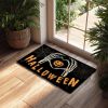 Halloween Pumpkin Ghost Home Decor Doormat, Suitable for Entrance, Bedroom, Living Room, Bathroom, Kitchen, Absorbent and Non-Slip Rug