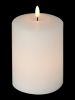 Flameless Flickering LED Candles Battery Operated with 6H Timer, Warm Light Real Wax Pillar Votive 3D Wick Candles, Perfect for Party/Wedding/Home De
